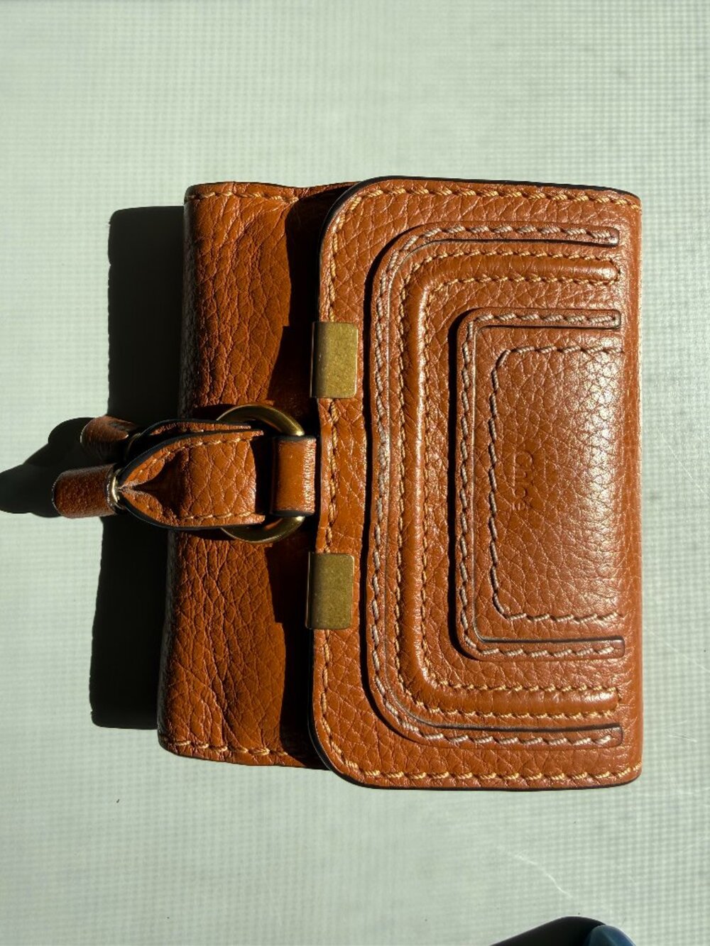 Chloe Marcie square wallet - tan